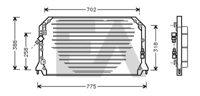 30C71022 EACLIMA Конденсатор, кондиционер