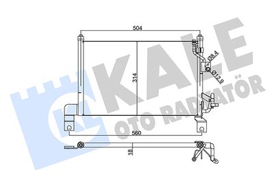 345385 KALE OTO RADYATÖR Конденсатор, кондиционер