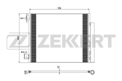 MK3165 ZEKKERT Конденсатор, кондиционер