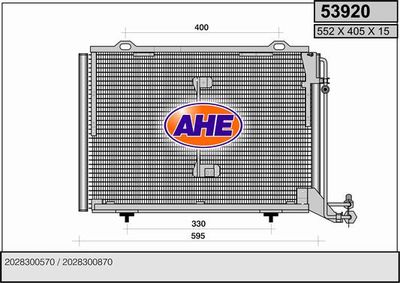 53920 AHE Конденсатор, кондиционер