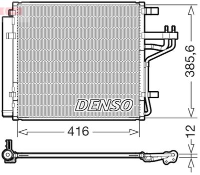 DCN43014 DENSO Конденсатор, кондиционер