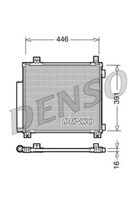 DCN50045 DENSO Конденсатор, кондиционер