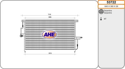53722 AHE Конденсатор, кондиционер