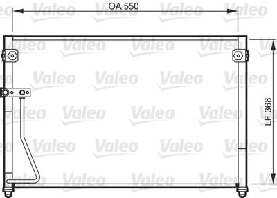 818085 VALEO Конденсатор, кондиционер