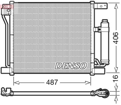 DCN46021 DENSO Конденсатор, кондиционер