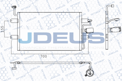 725M18 JDEUS Конденсатор, кондиционер