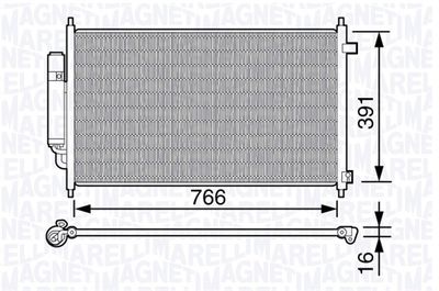 350203661000 MAGNETI MARELLI Конденсатор, кондиционер