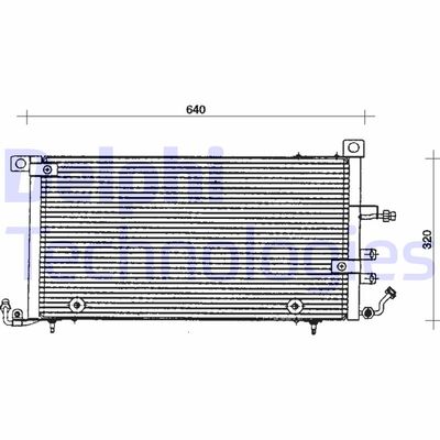 TSP0225071 DELPHI Конденсатор, кондиционер