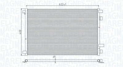 350203932000 MAGNETI MARELLI Конденсатор, кондиционер