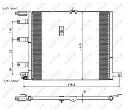 WG2160790 WILMINK GROUP Конденсатор, кондиционер