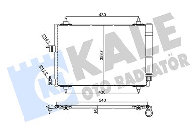 243000 KALE OTO RADYATÖR Конденсатор, кондиционер