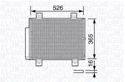 350203654000 MAGNETI MARELLI Конденсатор, кондиционер