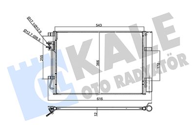 358445 KALE OTO RADYATÖR Конденсатор, кондиционер