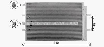 FD5675D AVA QUALITY COOLING Конденсатор, кондиционер