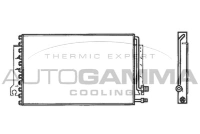 102758 AUTOGAMMA Конденсатор, кондиционер