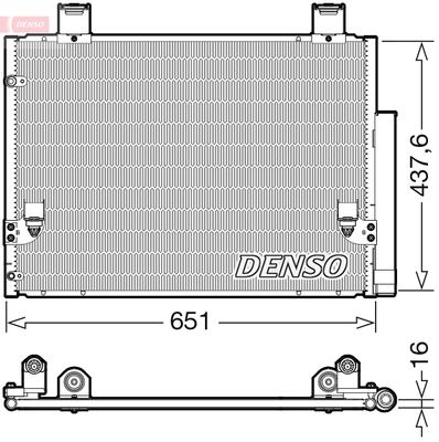 DCN50057 DENSO Конденсатор, кондиционер