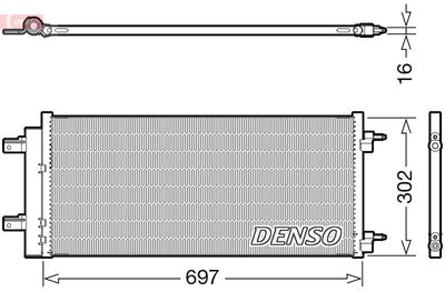 DCN20044 DENSO Конденсатор, кондиционер