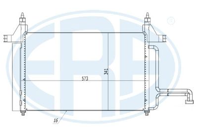 667168 ERA Конденсатор, кондиционер