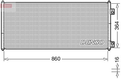 DCN10032 DENSO Конденсатор, кондиционер