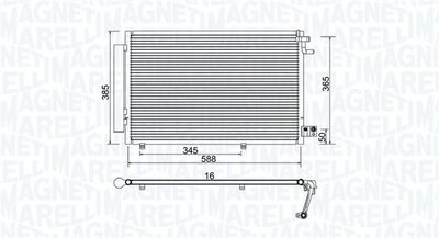 350203930000 MAGNETI MARELLI Конденсатор, кондиционер