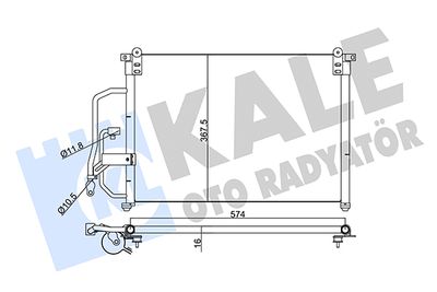 345195 KALE OTO RADYATÖR Конденсатор, кондиционер