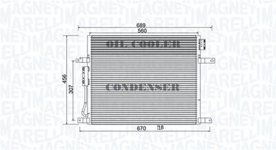 350203967000 MAGNETI MARELLI Конденсатор, кондиционер