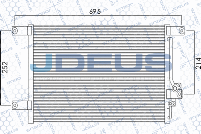 718M34 JDEUS Конденсатор, кондиционер