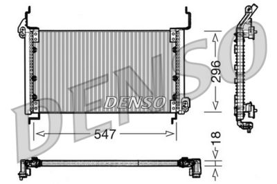 DCN09082 DENSO Конденсатор, кондиционер