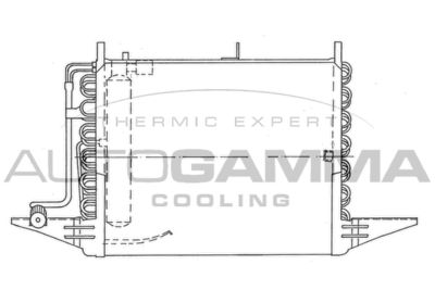 102651 AUTOGAMMA Конденсатор, кондиционер