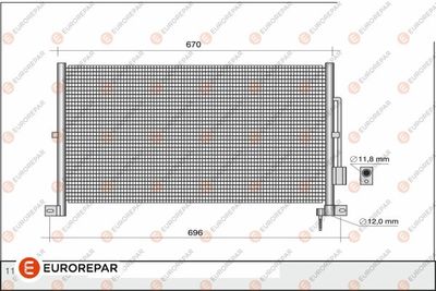 1609637780 EUROREPAR Конденсатор, кондиционер