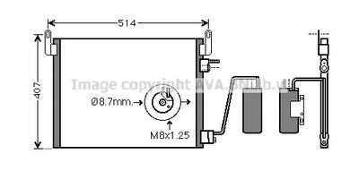 OL5452D AVA QUALITY COOLING Конденсатор, кондиционер