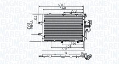 350203891000 MAGNETI MARELLI Конденсатор, кондиционер