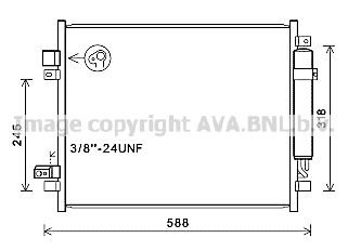 DN5428D AVA QUALITY COOLING Конденсатор, кондиционер