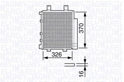 350203655000 MAGNETI MARELLI Конденсатор, кондиционер