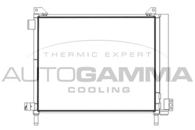 107187 AUTOGAMMA Конденсатор, кондиционер