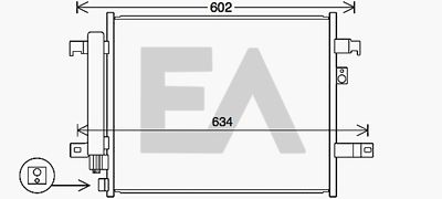 30C52040 EACLIMA Конденсатор, кондиционер