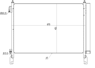 WG2160716 WILMINK GROUP Конденсатор, кондиционер