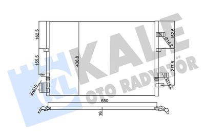 345380 KALE OTO RADYATÖR Конденсатор, кондиционер