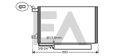 30C50055 EACLIMA Конденсатор, кондиционер