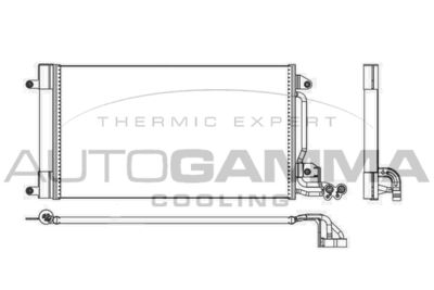 105463 AUTOGAMMA Конденсатор, кондиционер