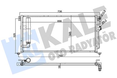 388100 KALE OTO RADYATÖR Конденсатор, кондиционер