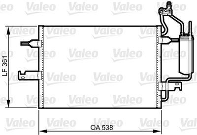 817798 VALEO Конденсатор, кондиционер