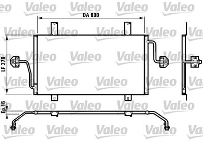 817065 VALEO Конденсатор, кондиционер