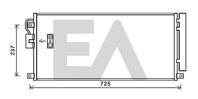 30C54033 EACLIMA Конденсатор, кондиционер