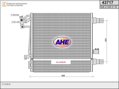 43717 AHE Конденсатор, кондиционер