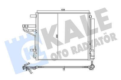 358025 KALE OTO RADYATÖR Конденсатор, кондиционер