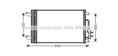 LCA5090D AVA QUALITY COOLING Конденсатор, кондиционер