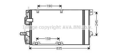 OLA5326D AVA QUALITY COOLING Конденсатор, кондиционер