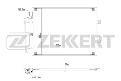 MK3191 ZEKKERT Конденсатор, кондиционер