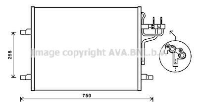 FDA5483 AVA QUALITY COOLING Конденсатор, кондиционер